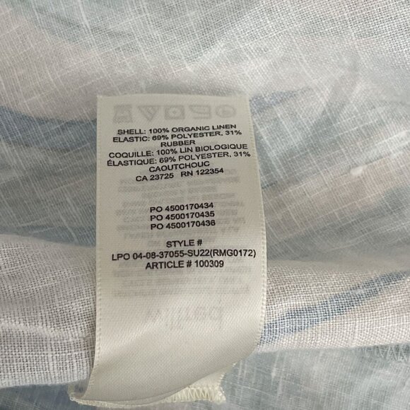 Wilfred Womens Tempest Smocked Floral Linen Mini Dress Floral‎ Long Sleeve XL - Picture 7 of 11